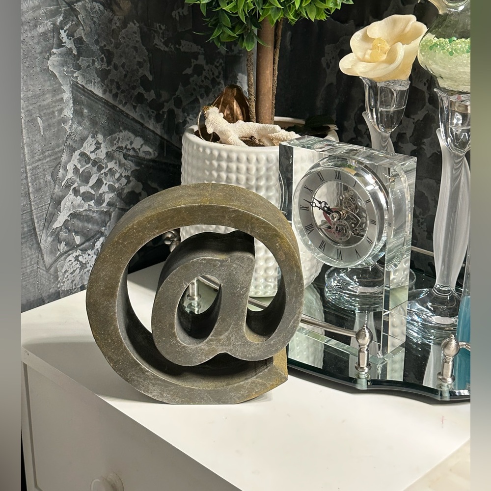 Modern Art Decor arroba Symbol Sculpture Decor